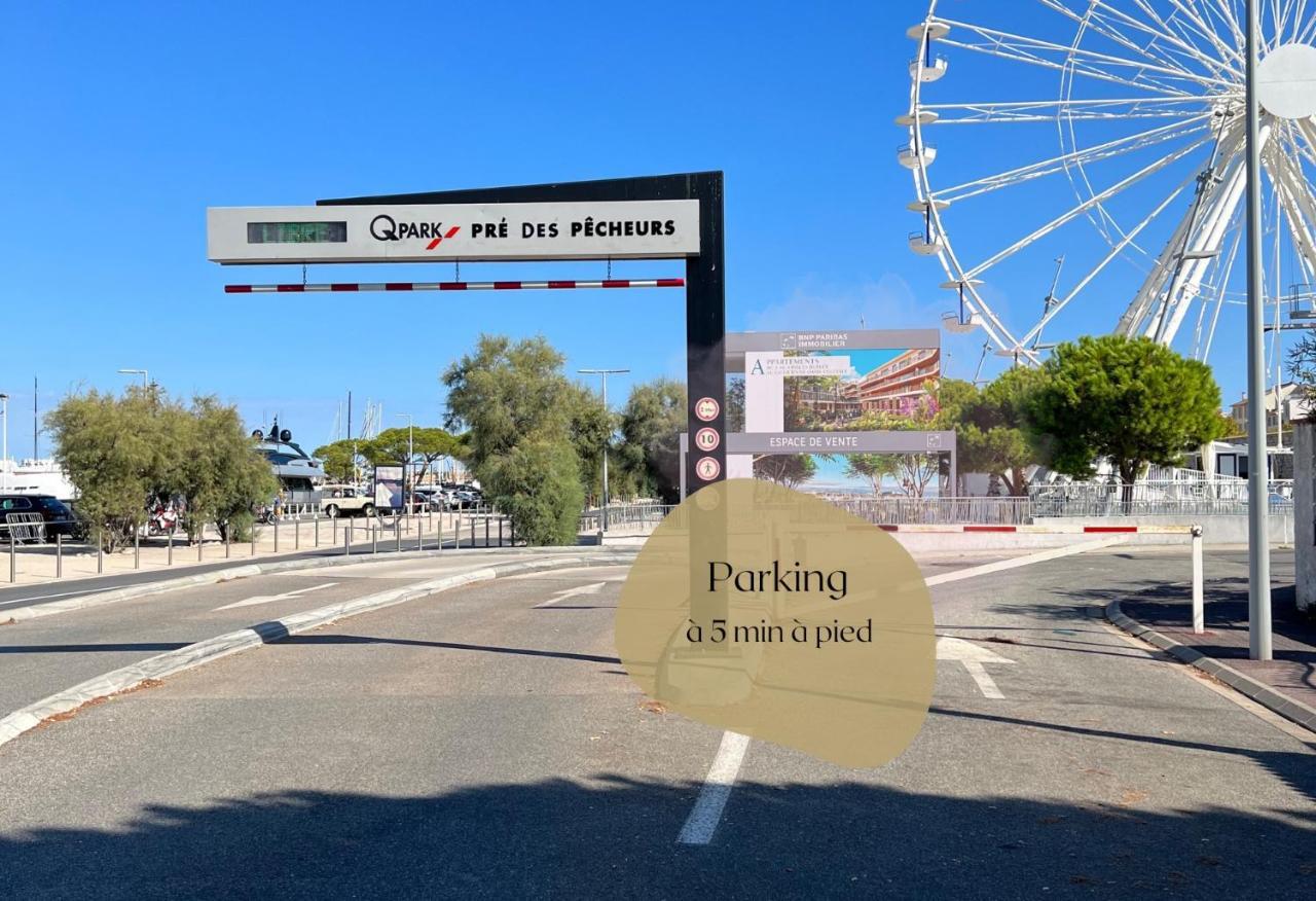 Vieil Antibes, Plage De Sable, Avec Parking Exteriör bild